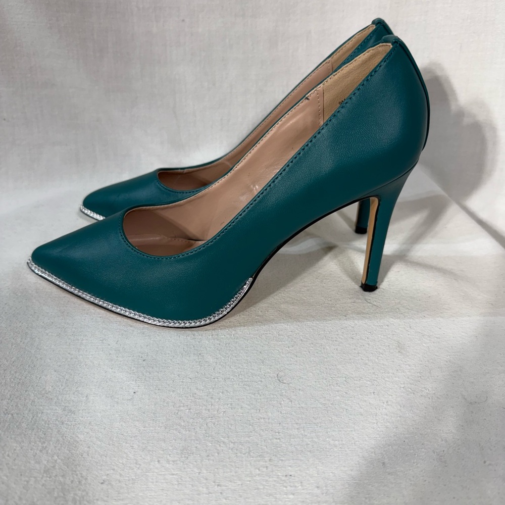 Bcbgeneration Elegant Teal Closed Toe Stiletto Pu… - image 4